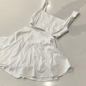 Elegant White Skirt Set